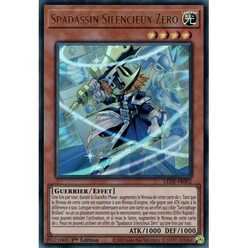 Yu Gi Oh ! Spadassin Silencieux Zéro Lede-Fr002 Ultra Rare En Français