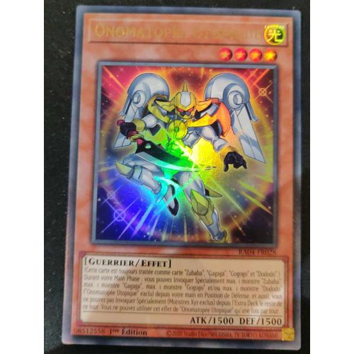 Yu Gi Oh Ra04 Fr028 Onomatopée Utopique Ultra Rare