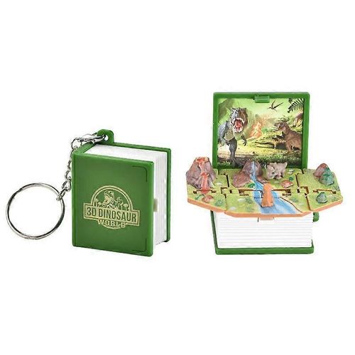 Livre Pop-Up Pour Enfants Porte-Clés Mini Sac À Dos Dinosaure Porte-Clés, Porte-Clés Pliant 3d Cadeau Pour Enfants
