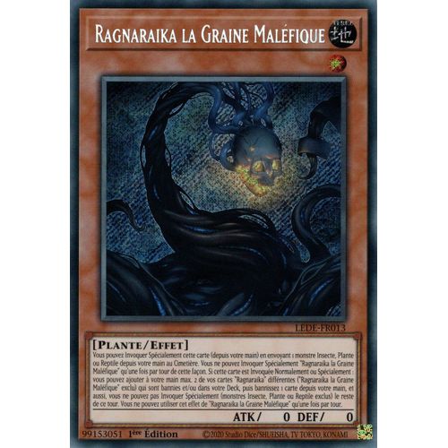 Yu Gi Oh ! Ragnaraika La Graine Maléfique Lede-Fr013 Secret Rare En Français