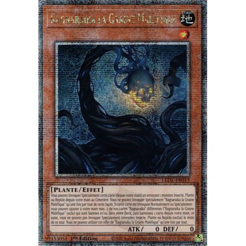 Yu Gi Oh ! Ragnaraika La Graine Maléfique Lede-Fr013 Quarter Century Secret Rare En Français