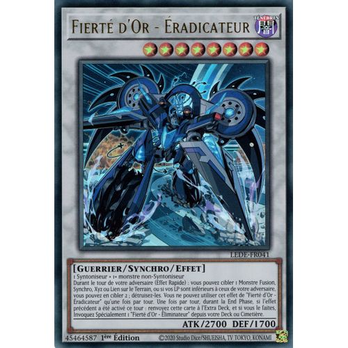 Yu Gi Oh ! Fierté D'or - Éradicateur Lede-Fr041 Ultra Rare En Français