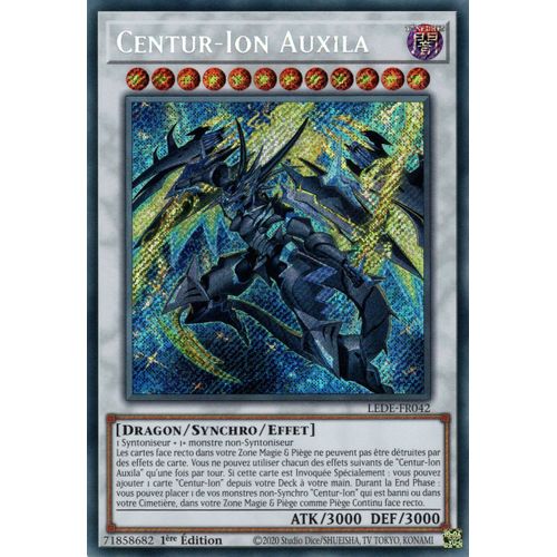 Yu Gi Oh ! Centur-Ion Auxila Lede-Fr042 Secret Rare En Français