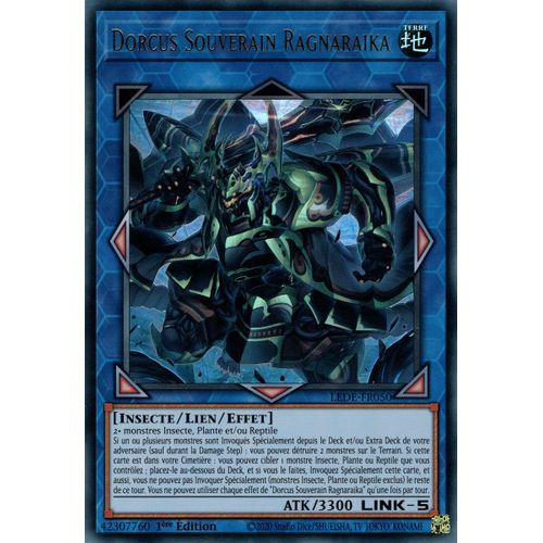 Yu Gi Oh ! Dorcus Souverain Ragnaraika Lede-Fr050 Ultra Rare En Français