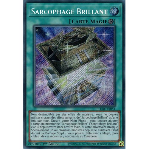 Yu Gi Oh ! Sarcophage Brillant Lede-Fr051 Secret Rare En Français