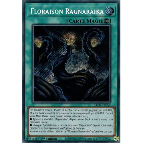 Yu Gi Oh ! Floraison Ragnaraika Lede-Fr058 Secret Rare En Français