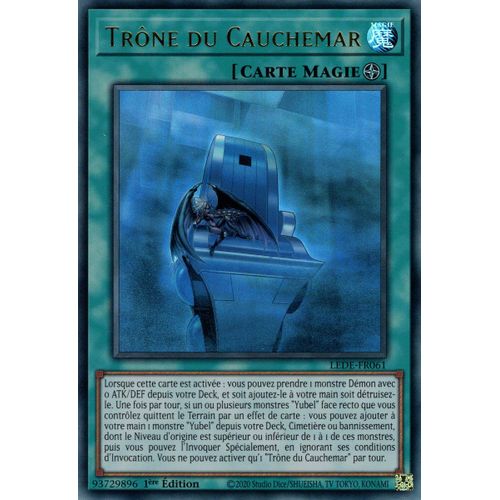 Yu Gi Oh ! Trône Du Cauchemar Lede-Fr061 Ultra Rare En Français
