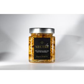 Miel D'acacia Aux Noix De Grenoble 100% Naturel. Trésor Naturel En Bocal De 400g. Nectar Lux
