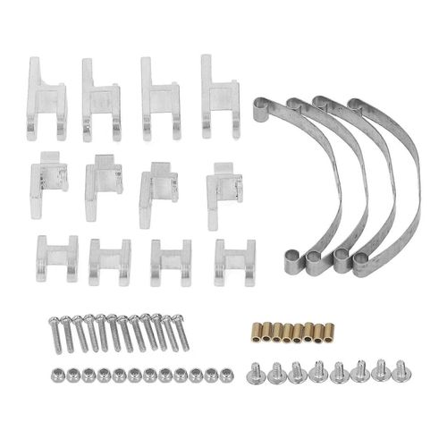 Rc Ressort À Lames Suspension Alliage D¿Aluminium Ressort À Lames Suspension Barre Fit Pour Wpl B4 24 1/16 Rc Voiture Argent