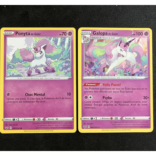 Epée Et Bouclier - Ponyta De Galar (81) + Galopa De Galar (82/202)