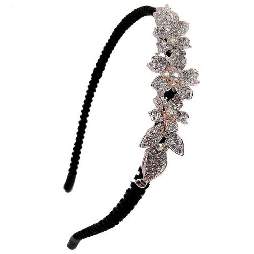 Pearl Headband Femmes Hair Band Crystal Flower Headbands Girl Fashion Hairband Leaf Jewelry Strass Head Hoop