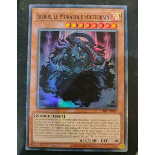 Yu Gi Oh Ra04 Fr019 Erebus Le Monarque Souterrain Super Rare