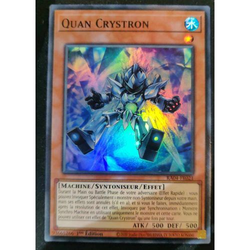 Yu Gi Oh Ra04 Fr021 Quan Crystron Super Rare