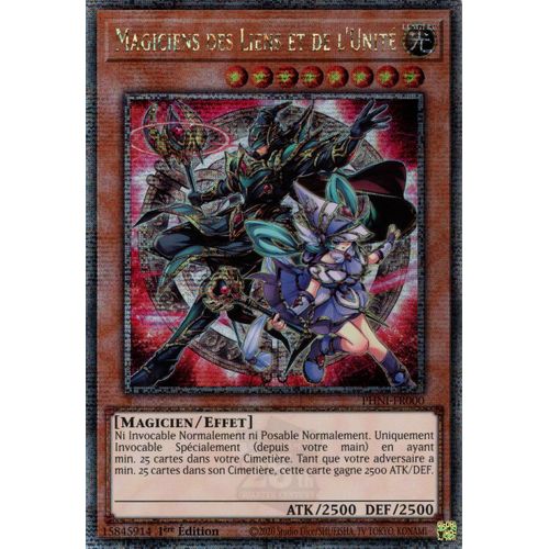 Yu Gi Oh ! Magiciens Des Liens Et De L'unité Phni-Fr000 Quarter Century Secret Rare En Français