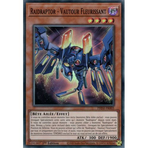 Yu Gi Oh ! Raidraptor - Vautour Fleurissant Phni-Fr005 Super Rare En Français