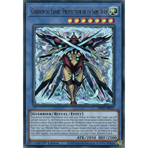 Yu Gi Oh ! Gardien Du Crâne, Protecteur De La Sans Voix Phni-Fr037 Ultra Rare En Français