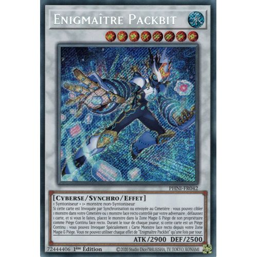 Yu Gi Oh ! Enigmaître Packbit Phni-Fr042 Secret Rare En Français