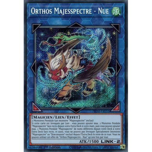 Yu Gi Oh ! Orthos Majesspectre - Nue Phni-Fr051 Secret Rare En Français