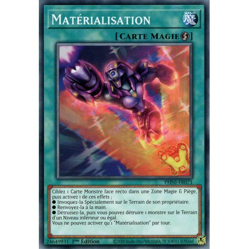 Yu Gi Oh ! Matérialisation Phni-Fr071 Commune En Français