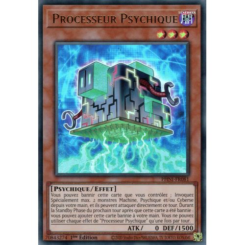 Yu Gi Oh ! Processeur Psychique Phni-Fr081 Ultra Rare En Français