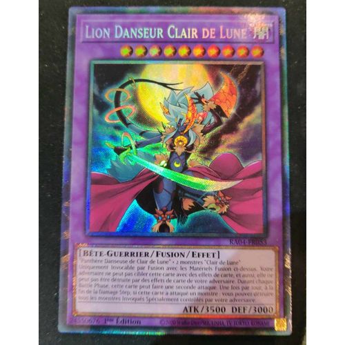 Yu Gi Oh Ra04 Fr053 Lion Danseur Clair De Lune Collector Rare