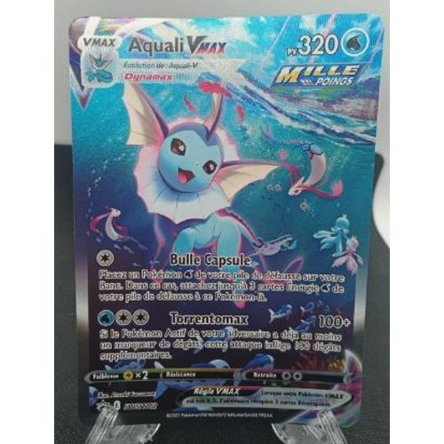 Pokemon Aquali Vmax Jumbo (Géante) Swsh182