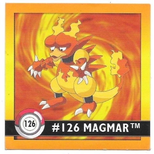 Sticker Pokémon Magmar 126 - Artbox (1999)
