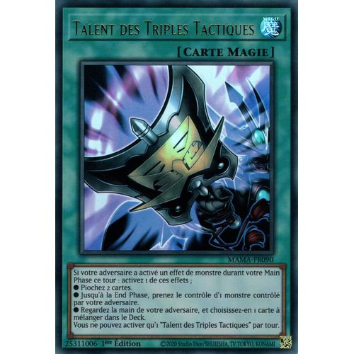 Talent Des Triples Tactiques - Mama-Fr090 - Ultra Rare - Yu-Gi-Oh !