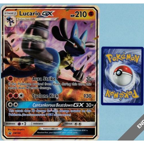 Pokemon Lucario Gx Sm100 Géante Jumbo