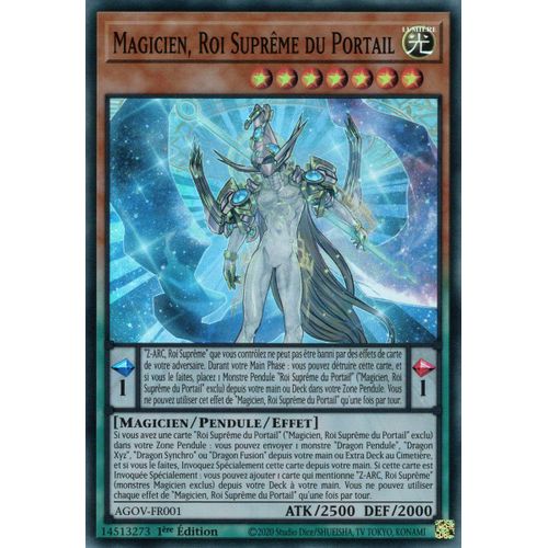 Yu Gi Oh ! Magicien, Roi Suprême Du Portail Agov-Fr001 Super Rare En Français