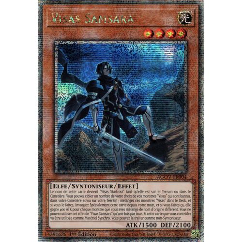 Yu Gi Oh ! Visas Samsara Agov-Fr004 Quarter Century Secret Rare En Français