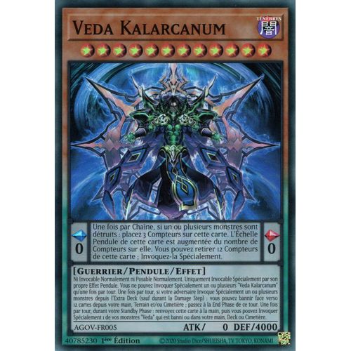 Yu Gi Oh ! Veda Kalarcanum Agov-Fr005 Super Rare En Français