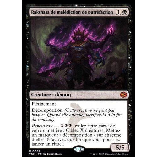 Rakshasa De Malédiction De Putréfaction - Magic - Tarkir La Tempête Des Dragons - M - 87