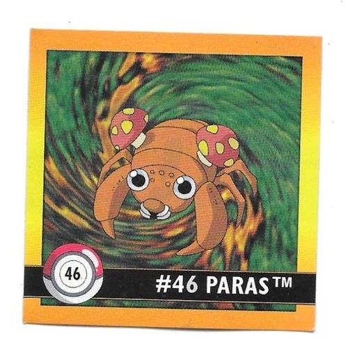 Sticker Pokémon Paras 46 - Artbox (1999)
