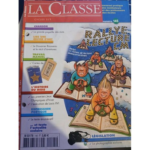 La Classe 145 Rallye Lecture Cm