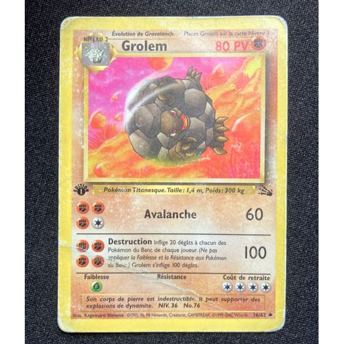 Grolem - Fossile - 1ère Edition - 36/62