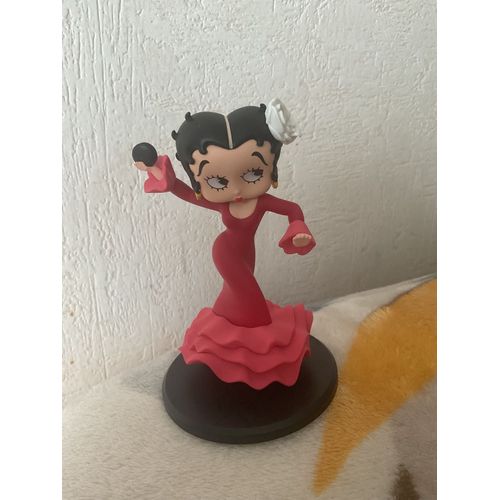 Figurine Pvc Betty Boop Danseuse Flamenco Robe Rouge Hauteur 12 Cm