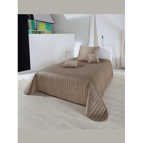 Plaid Housse Aspect Velours - - Taupe