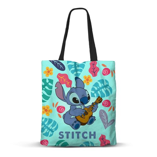 Sac de Courses Shopping FAN - Disney Lilo et Stitch Guitar - Vert - Taille Unique