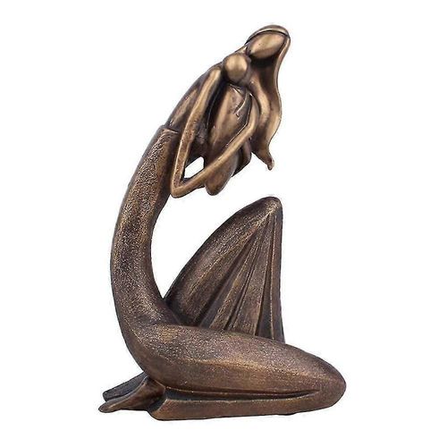 Mère Et Enfant Statue Bronze Mère Amour Sculpture Salon Résine Artisanat Adapté Pour Vivre R-Good