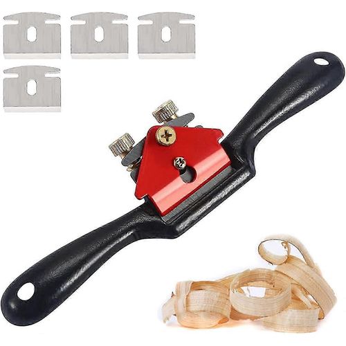Outil à main pour le travail du bois raboteuse manuelle réglable à la main, coupe-bois, 210mm Spokeshave, avec 4 lames