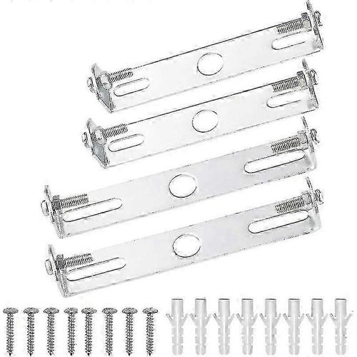 4 Pcs Luminaire Plafond Plaque Support 90mm / 105mm Support De Suspension De Luminaire En Acier Inoxydable Avec Vis Accessoires Pour Plafond De Bureau À Domicile-