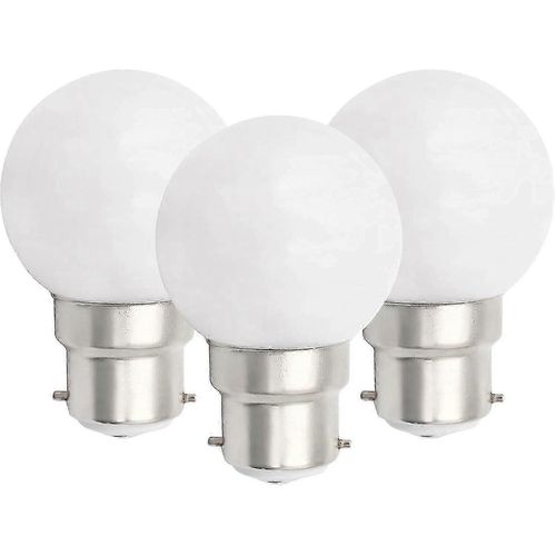 6pcs B22 Ampoule Led 3w Ampoules De Balle De Golf B22 Baïonnette Petit Globe Ampoule Incandescent Dimmable S202412247689-Yvan