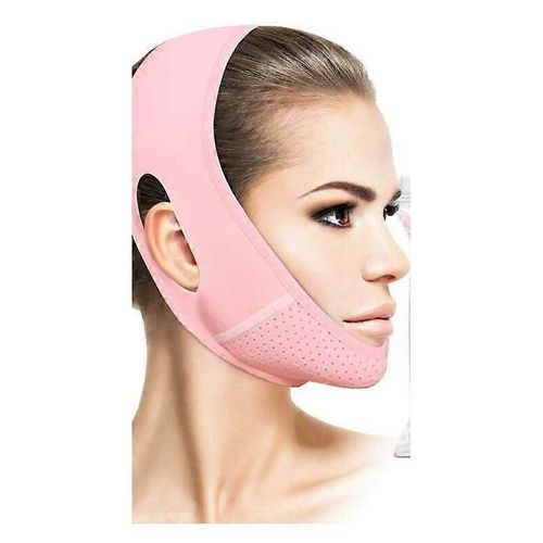 Masque Amincissant 1 Pice, Rutilisable, Limine Le Double Menton, Visage En V, Lifting Rose 