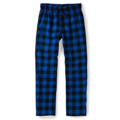 Pantalon De Salon De Pyjama Tissé En Coton Pour Hommes, Vêtements De Nuit Doux À Carreaux