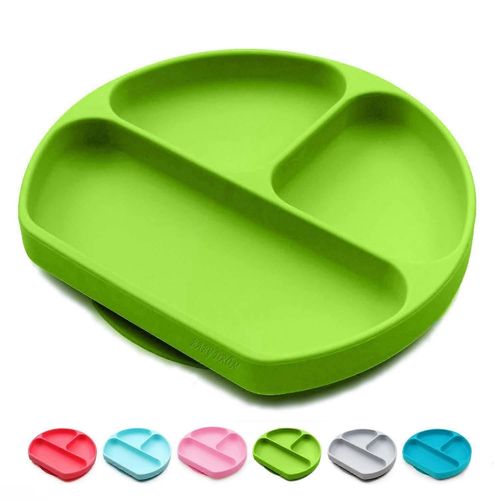 Plaques D¿Aspiration Baby Drm Pour Bébés, Tout-Petits, Sets De Table En Silicone Pour Enfants Qui Se Collent Aux Plateaux Et Tables Des Chaises Hautes, Vaisselle Pour Bébé - Assiettes Pour Enfants