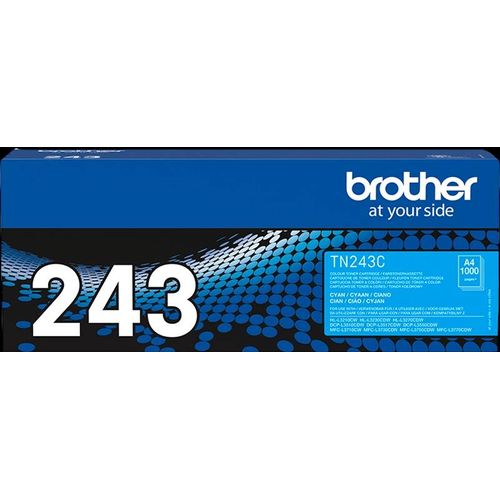 6 toners originaux T243 Brother, 4 toners noir, 1 toner magenta, 1 toner cyan, dans blister scellé.