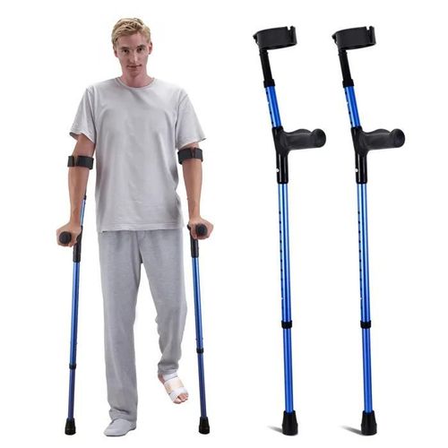 Béquille D'avant-Bras Bâton-Vevor-Adultes-Aluminium-Réglable-Béquilles Médicales Pliantes Légère