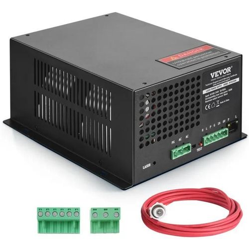 Alimentation de la Machine de Gravure Laser-VEVOR-Alimentation pour Tube Laser 100 W-Compatible avec Graveurs et Découpeurs Laser