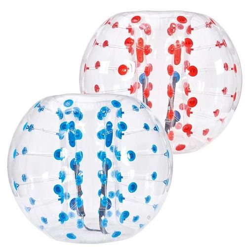 Bulle Gonflable-Vevor-1,5 M 2pcs Pois Bleu Et Rouge-Pvc-Pour Jeux D'équipe En Plein Air Jouets Pare-Chocs